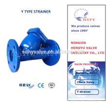y type strainer with flange ends
